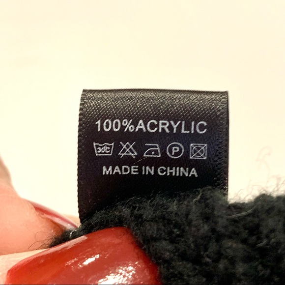 CG New York Bedazzled Black Acrylic Sparkly Winter Headband - Picture 5 of 5